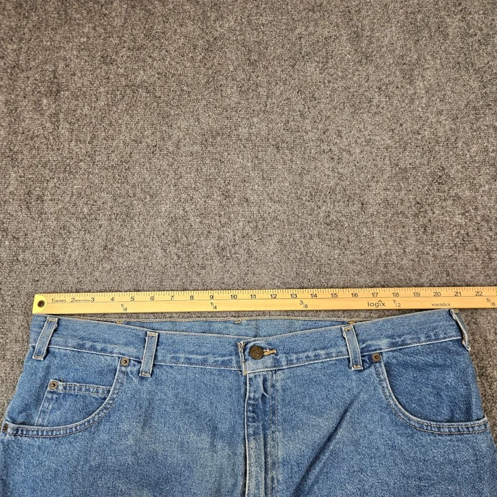 Backroad Blues Denim Mens Jean Shorts Blue Mid Wash 100% Cotton Size 42 125480